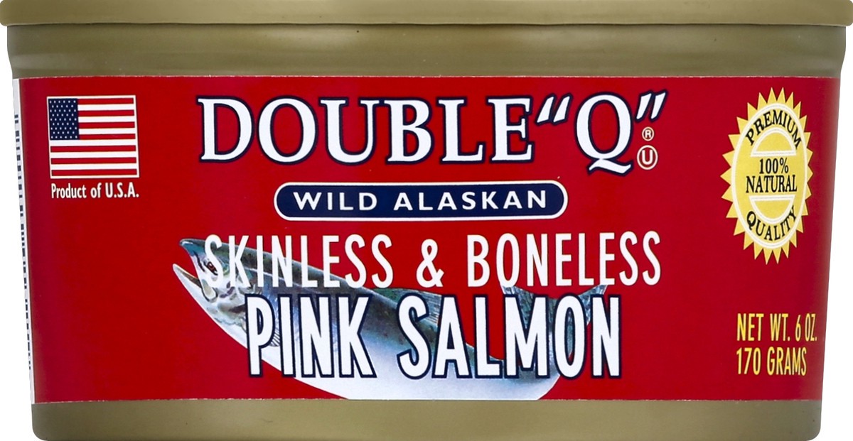 slide 2 of 2, Double Q" Salmon 6 oz, 6 oz