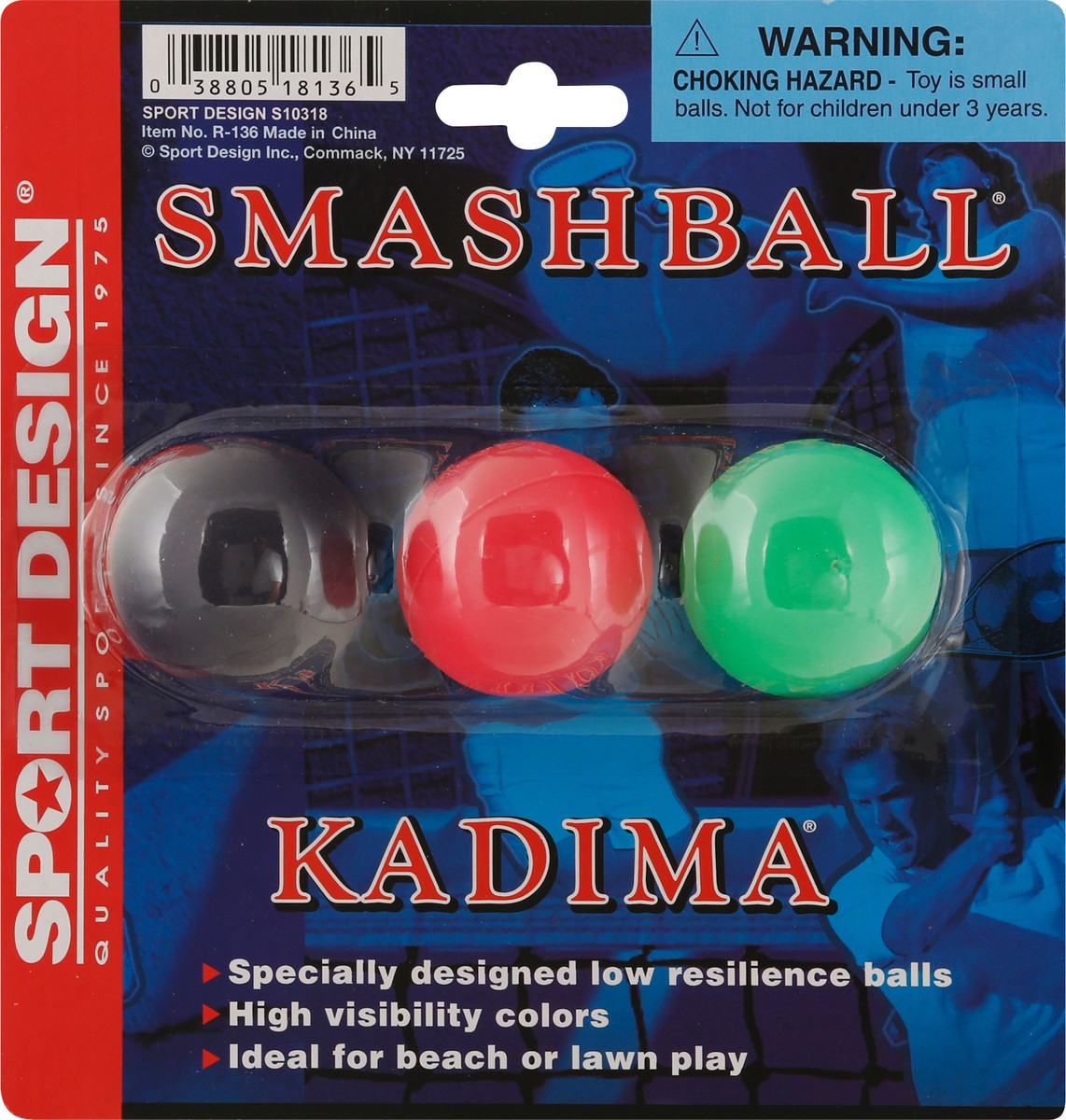 slide 10 of 11, Sport Design Kadima Smash Balls 3 ea, 3 ct