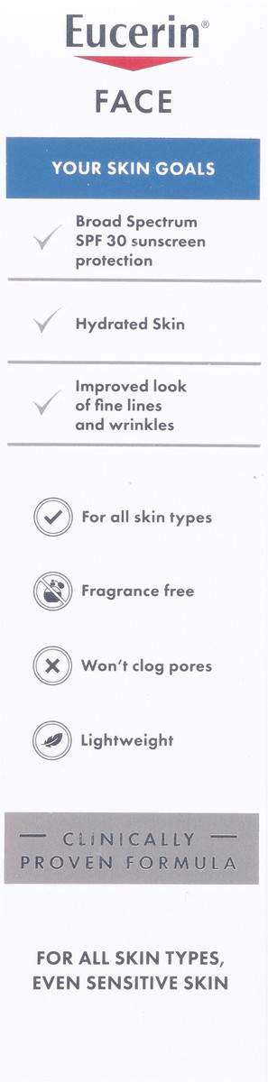 slide 7 of 13, Eucerin SPF 30 AM Face Sunscreen Daily Lotion 2.5 fl oz, 2.5 fl oz