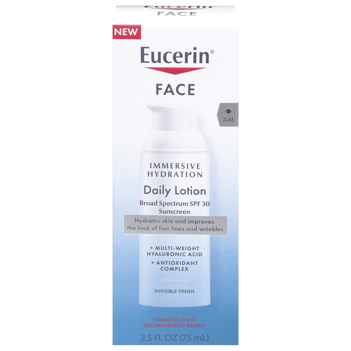 slide 12 of 13, Eucerin SPF 30 AM Face Sunscreen Daily Lotion 2.5 fl oz, 2.5 fl oz