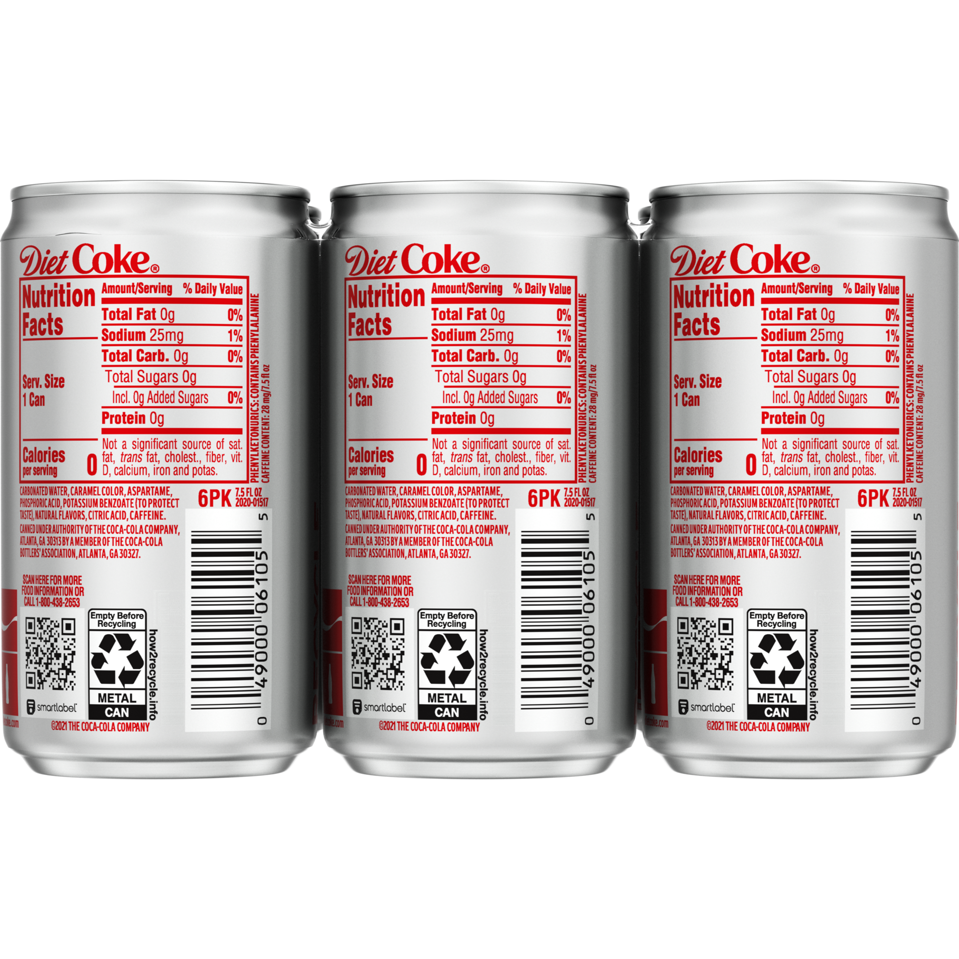 slide 3 of 5, Diet Coke Soft Drink, 6 ct