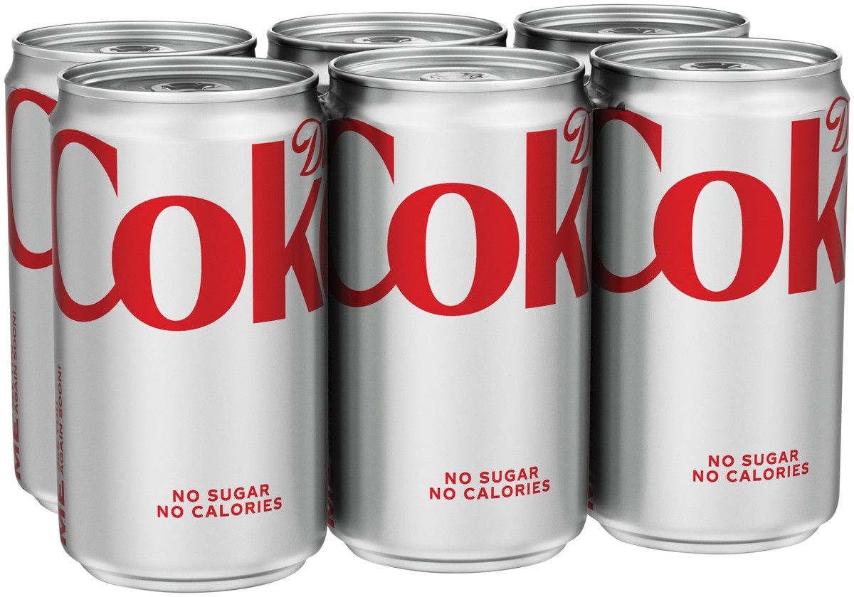 slide 1 of 5, Diet Coke Soft Drink - 6 ct, 6 ct