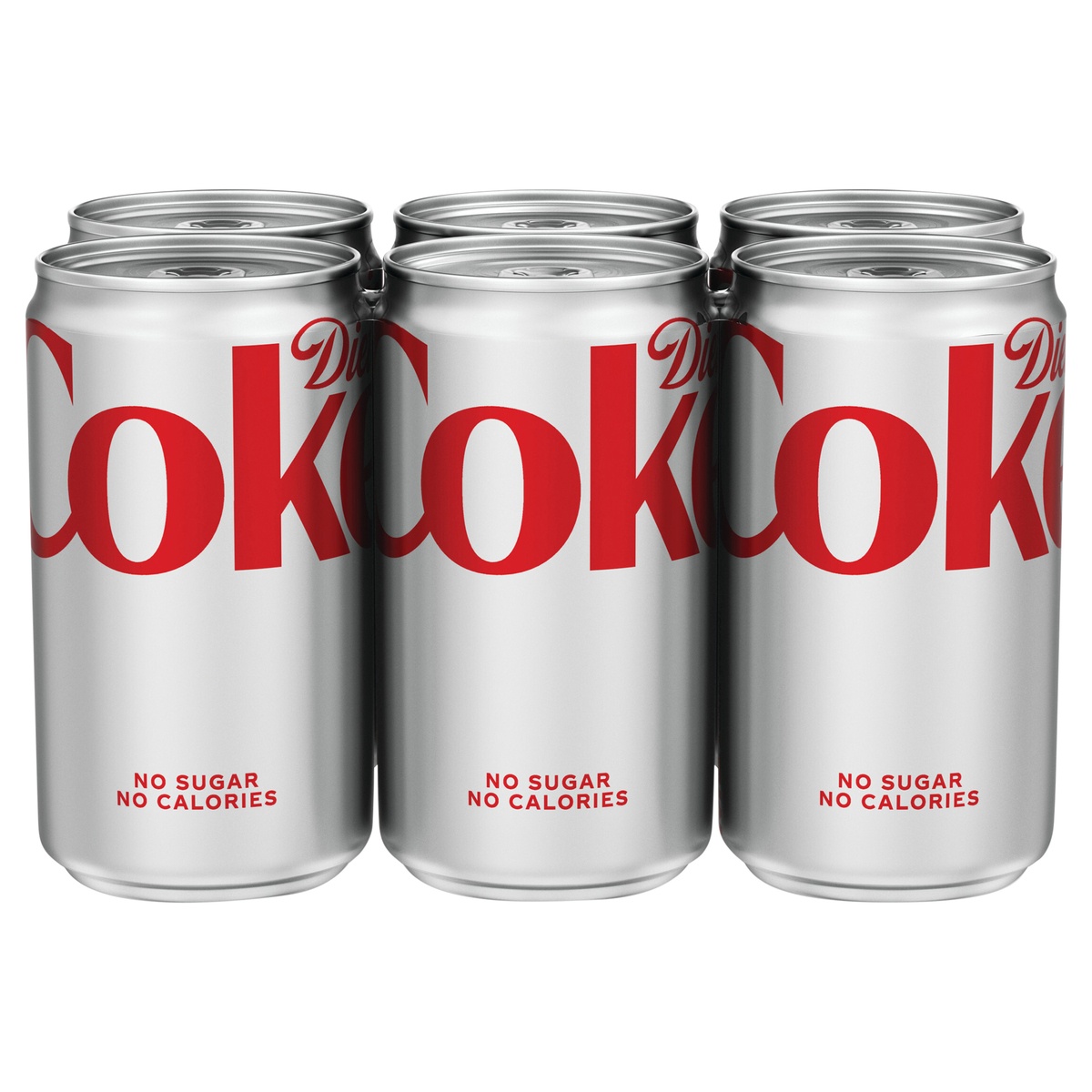 slide 1 of 1, Diet Coke Cans, 7.5 fl oz, 6 Pack, 6 ct; 7.5 fl oz