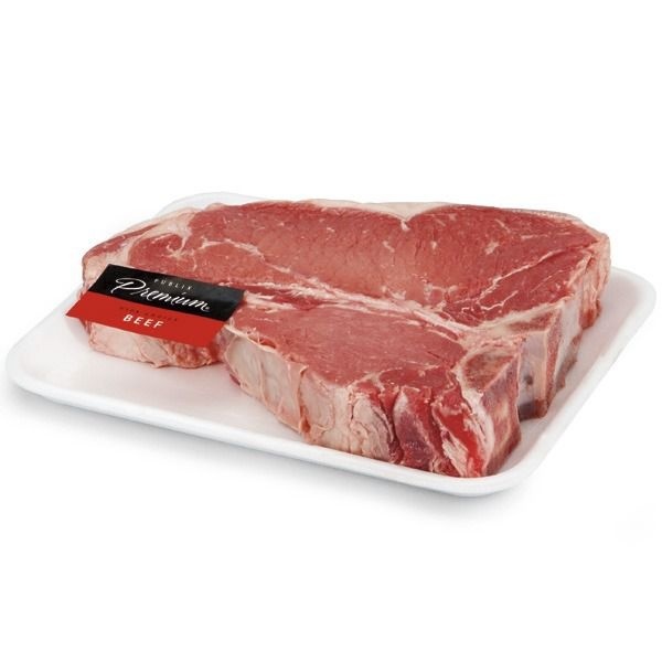 slide 1 of 1, Publix Premium T-Bone Steak, USDA Choice Beef, per lb