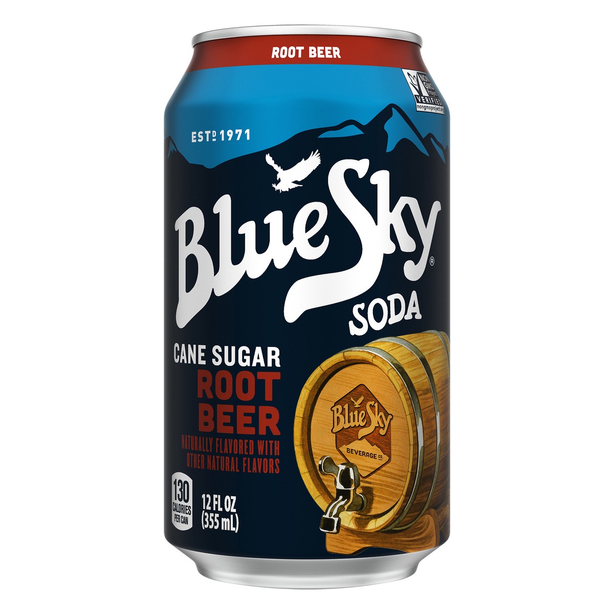 slide 1 of 8, Blue Sky Cane Sugar Root Beer Soda - 12 oz, 12 oz