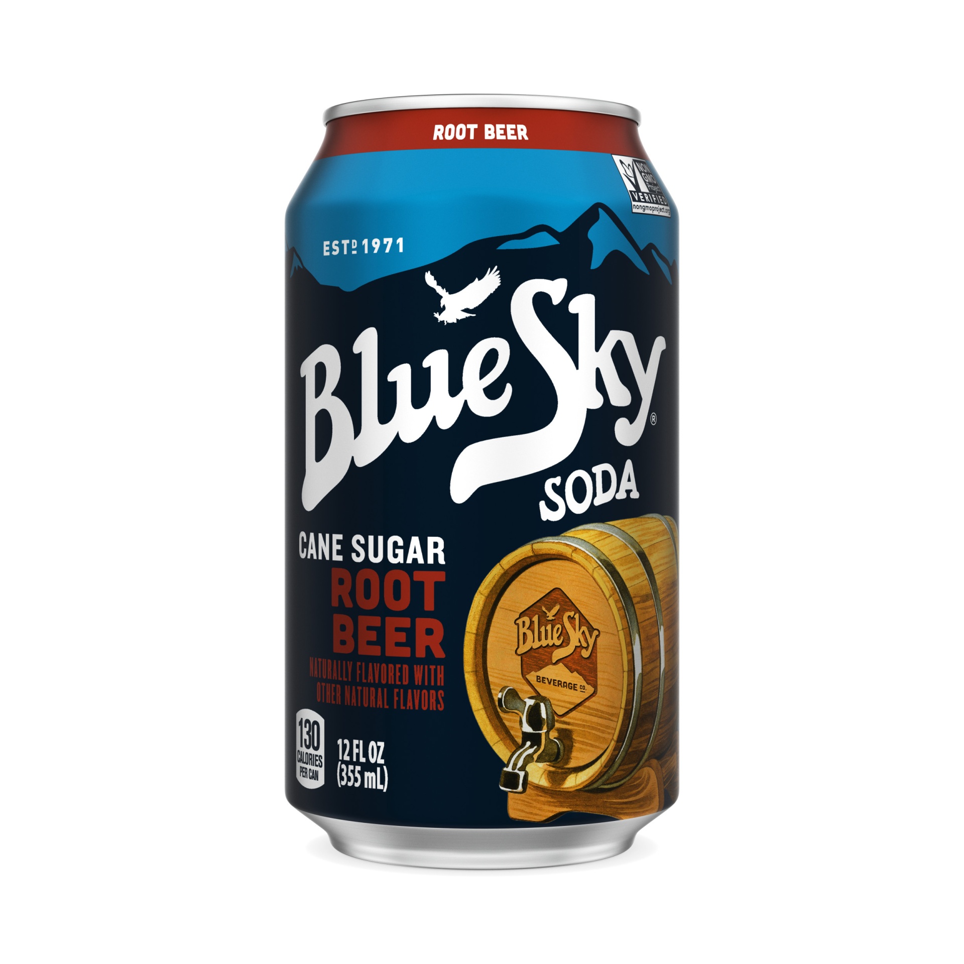 slide 1 of 5, Blue Sky Cane Sugar Root Beer Soda, 6 ct; 12 fl oz