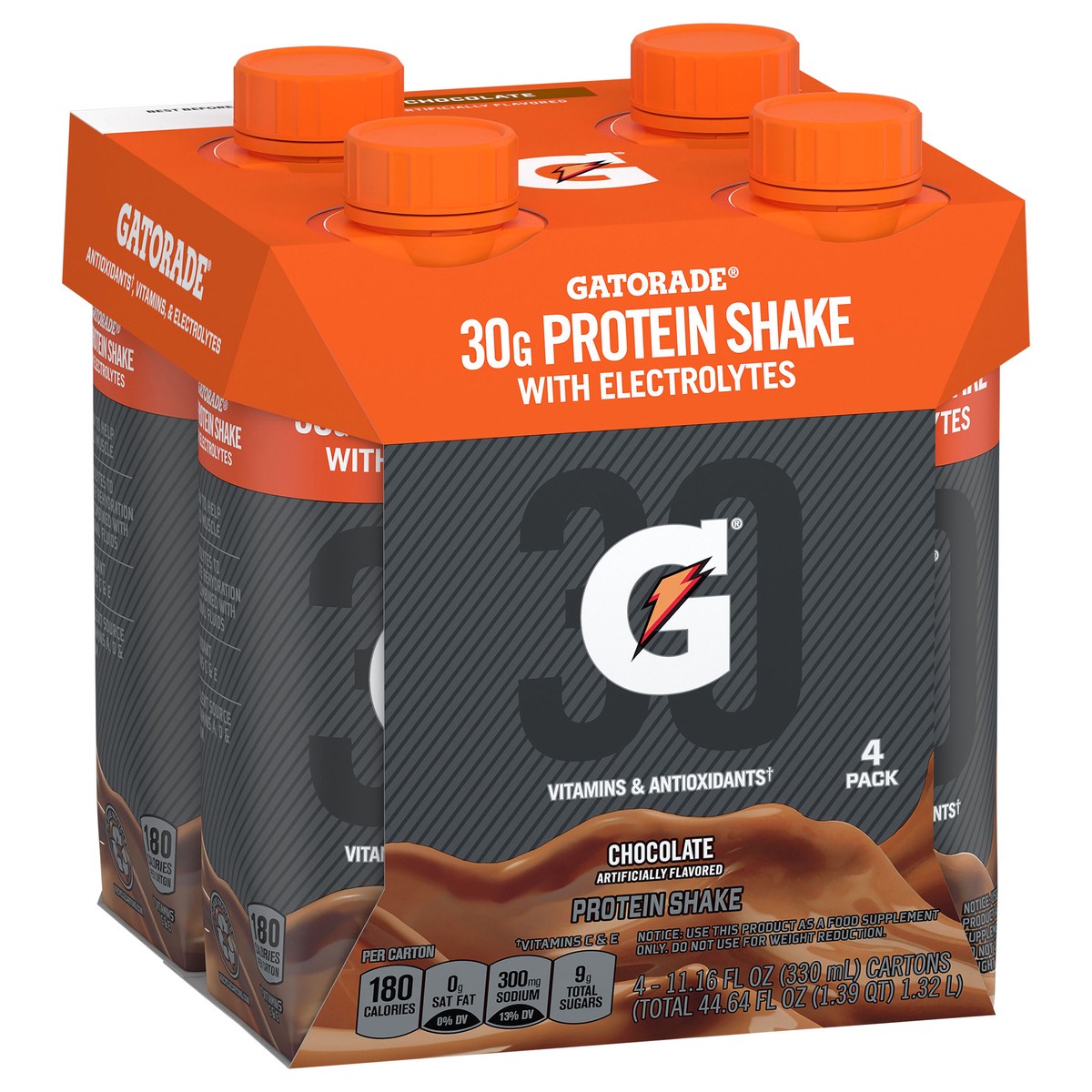 slide 2 of 3, Gatorade Protein Shake With Nutrients, 44.60 fl oz