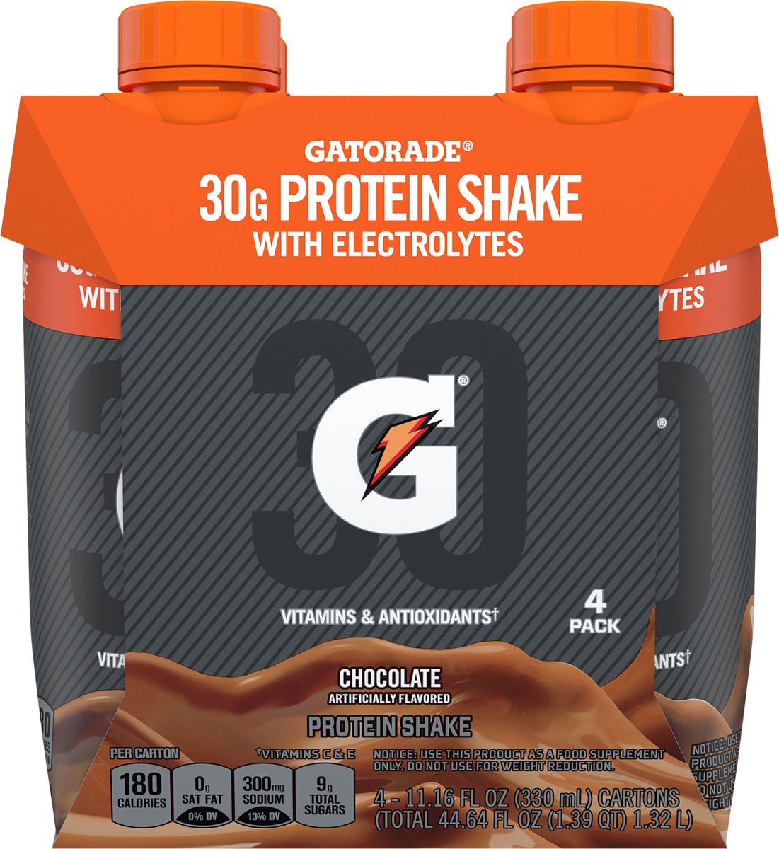 slide 3 of 3, Gatorade Protein Shake With Nutrients, 44.60 fl oz