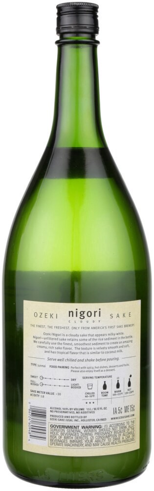 slide 2 of 2, Ozeki Nigori Sake, 1.5 liter