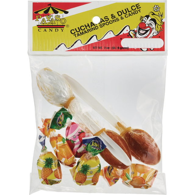 slide 1 of 1, NON BRAND Ricolino Payaso Chucharas&Dulce(Tamarind Spoons&Candy)Pegbag, 1 ct