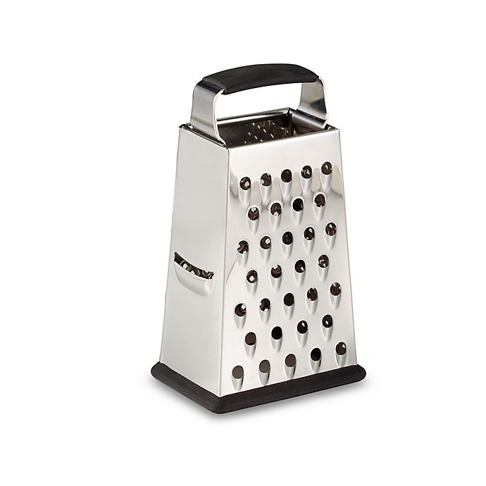 slide 1 of 1, SALT Stainless Steel 4-Sided Grater, 6 in