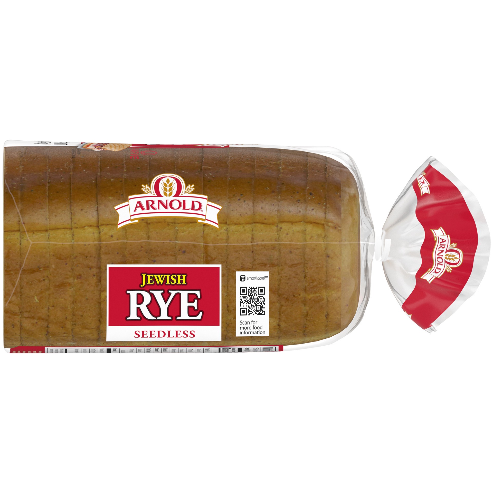 slide 3 of 5, Arnold Seedless Jewish Rye Bread, 16 oz, Rye Bread, Bag, 16 oz