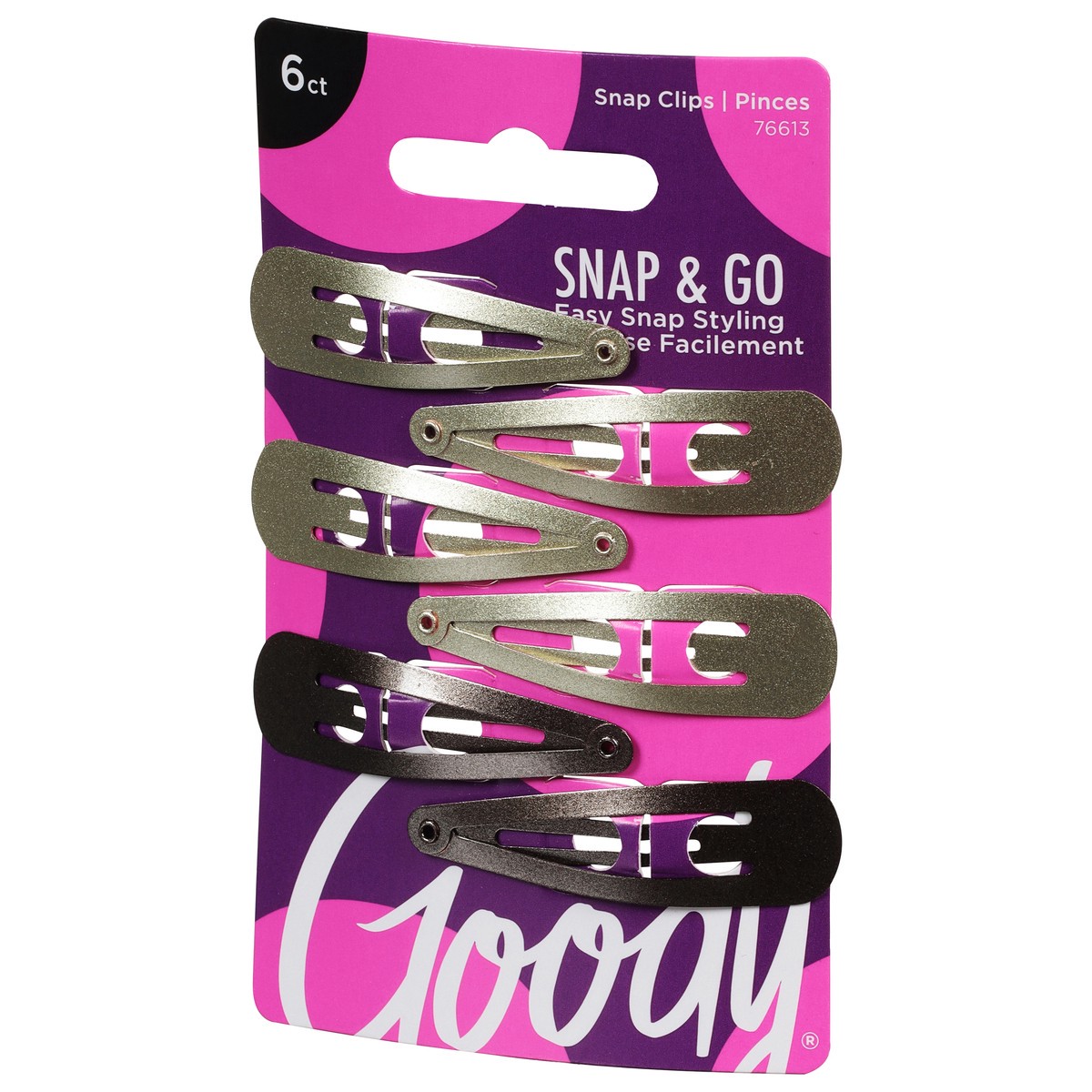 slide 3 of 9, Goody Snap Clips 6 ea, 6 ct