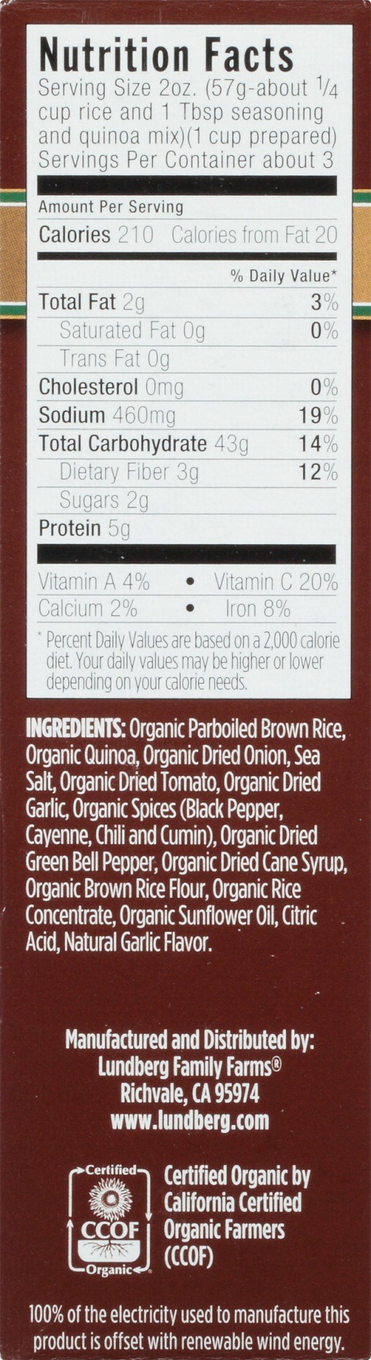 slide 5 of 8, Lundberg Organic Whole Grain Quinoa & Rice in Spanish Style, 6 oz