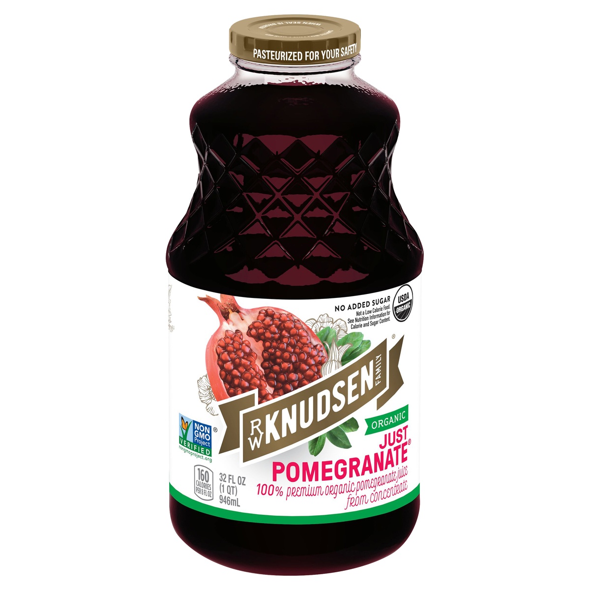 slide 2 of 9, R.W. Knudsen Pomegranate 100 Percent Juice, 32 fl oz