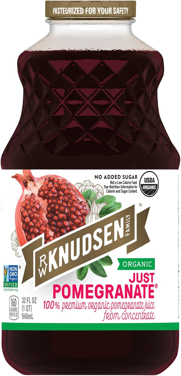 slide 8 of 9, R.W. Knudsen Pomegranate 100 Percent Juice, 32 fl oz