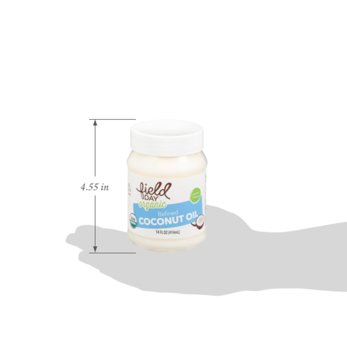 slide 8 of 13, Field Day Organic Refined Coconut Oil 14 fl oz, 14 oz