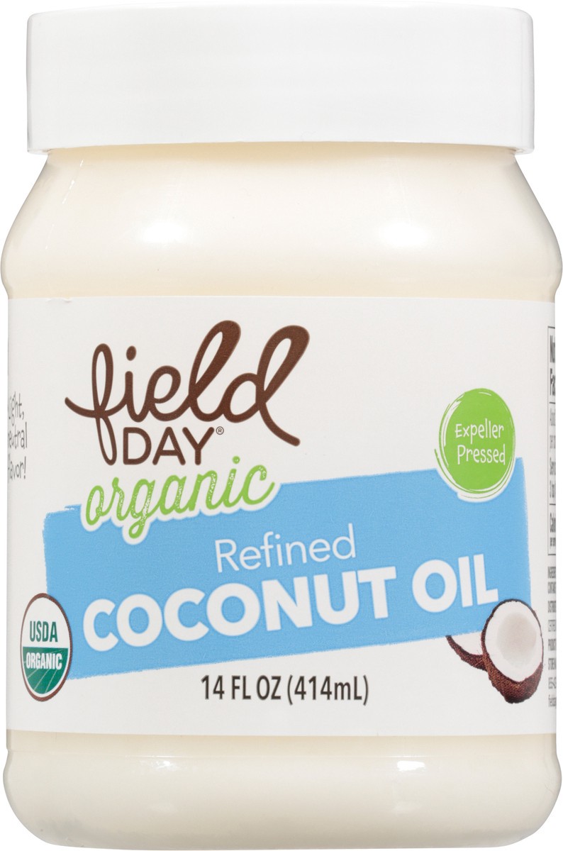 slide 10 of 13, Field Day Organic Refined Coconut Oil 14 fl oz, 14 oz