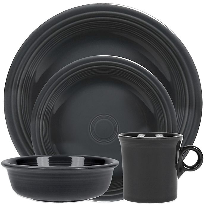 slide 1 of 1, Fiesta Place Setting - Slate, 4 ct