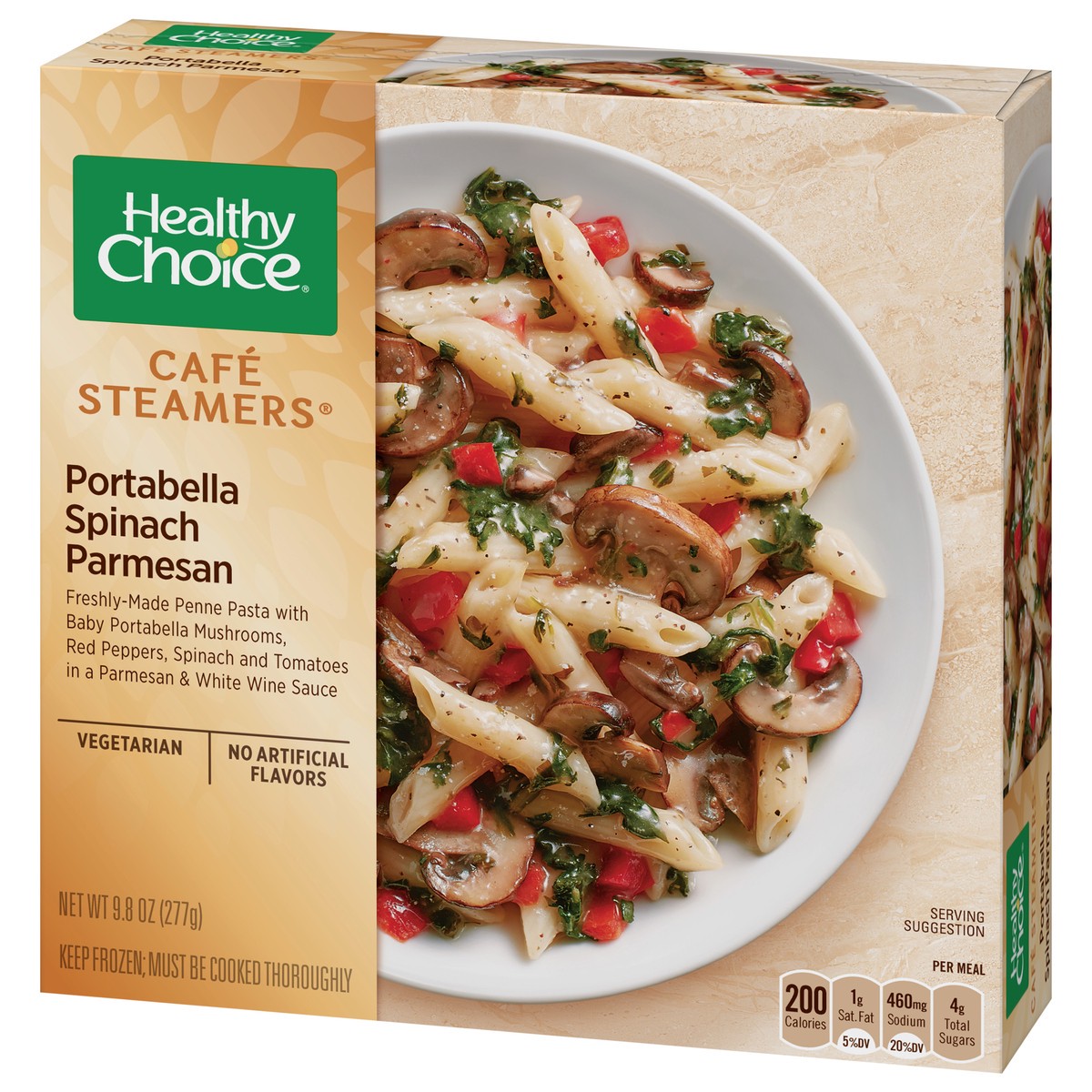 slide 5 of 11, Healthy Choice Cafe Steamers Portbella Spinach Parmesan 9.8 oz, 9.8 oz