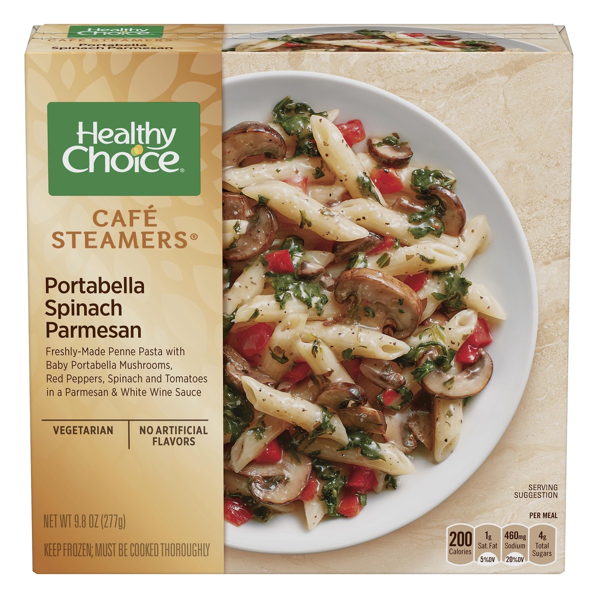 slide 1 of 1, Healthy Choice Cafe Steamers Portabella Spinach Parmesan, 9.8 oz