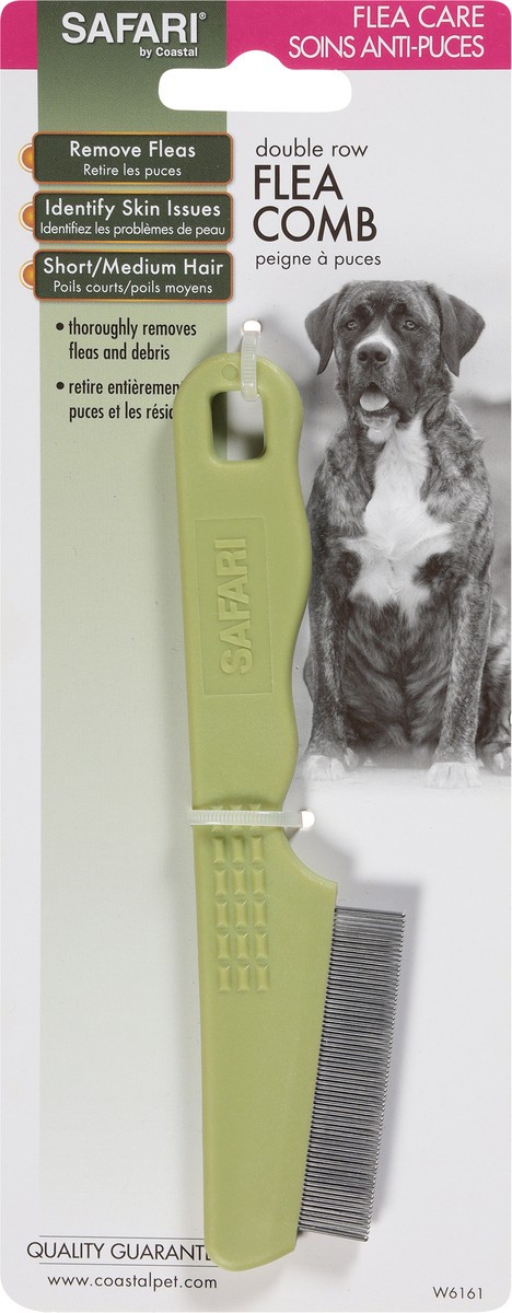 slide 2 of 12, Safari by Coastal Dog Double Row Flea Comb, No Color, Double Row (6.25" L x 1.5" W), 1.5 in