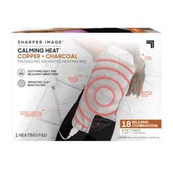 Sharper Image Charcoal Copper Massaging Heating Pad