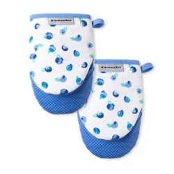 Kitchenaid Printed Mini Oven Mitts - Mini Blueberries