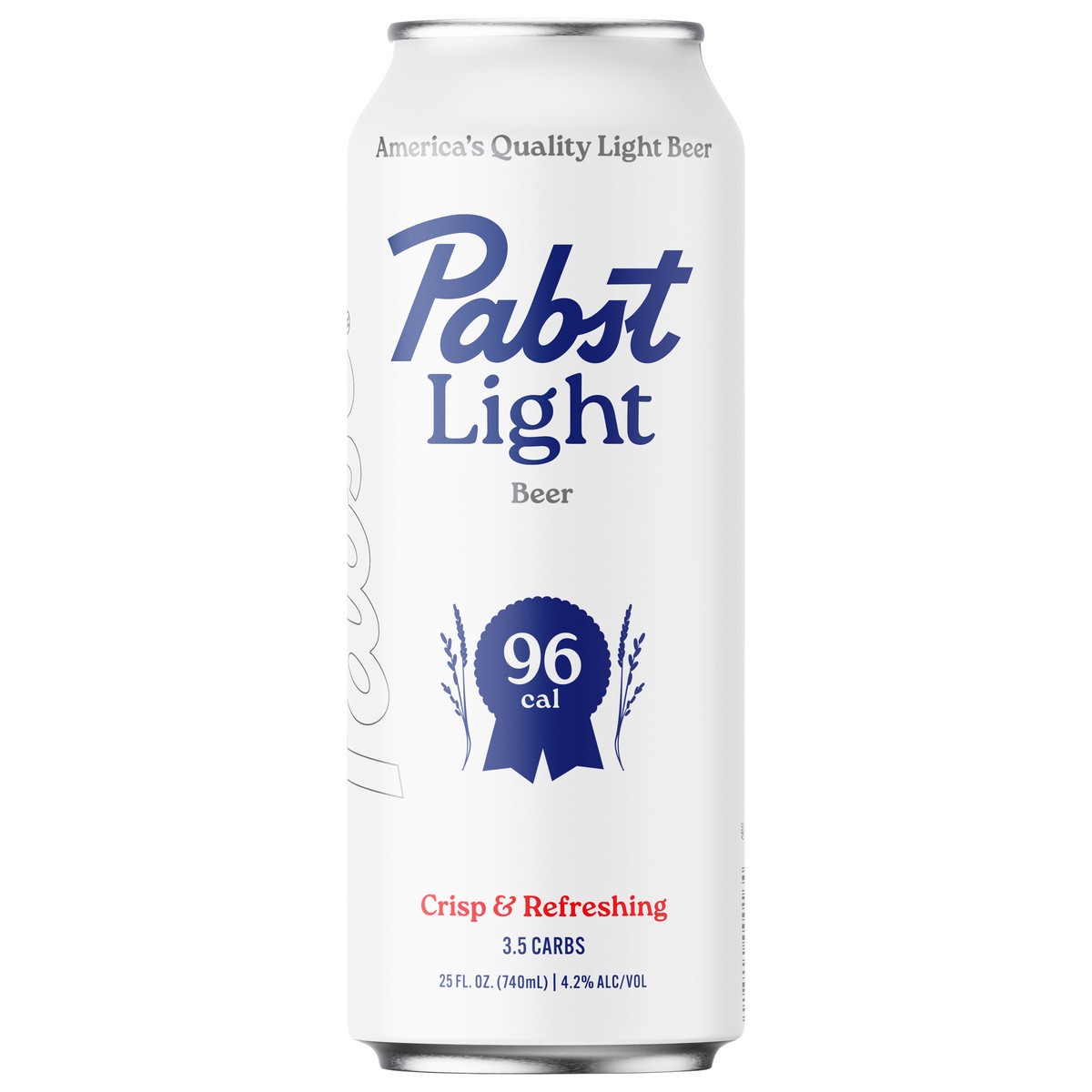 slide 1 of 8, Pabst Light Beer, 25 fl oz Aluminum Cans, 4.2% ABV, Domestic Lager, Milwaukee, WI, 25 fl oz