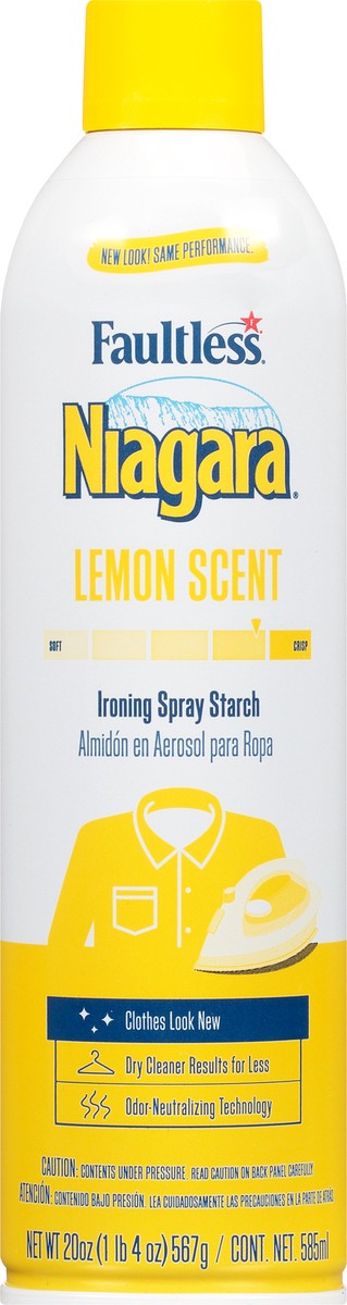 slide 9 of 12, Faultless Niagara Lemon Spray Starch Plus, 20 oz