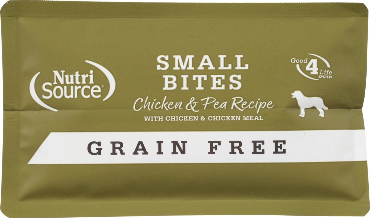 slide 13 of 15, NutriSource Small Bites Grain Free Chicken & Pea Recipe with Chicken & Chicken Meal Dog Food 4 lb, 4 lb