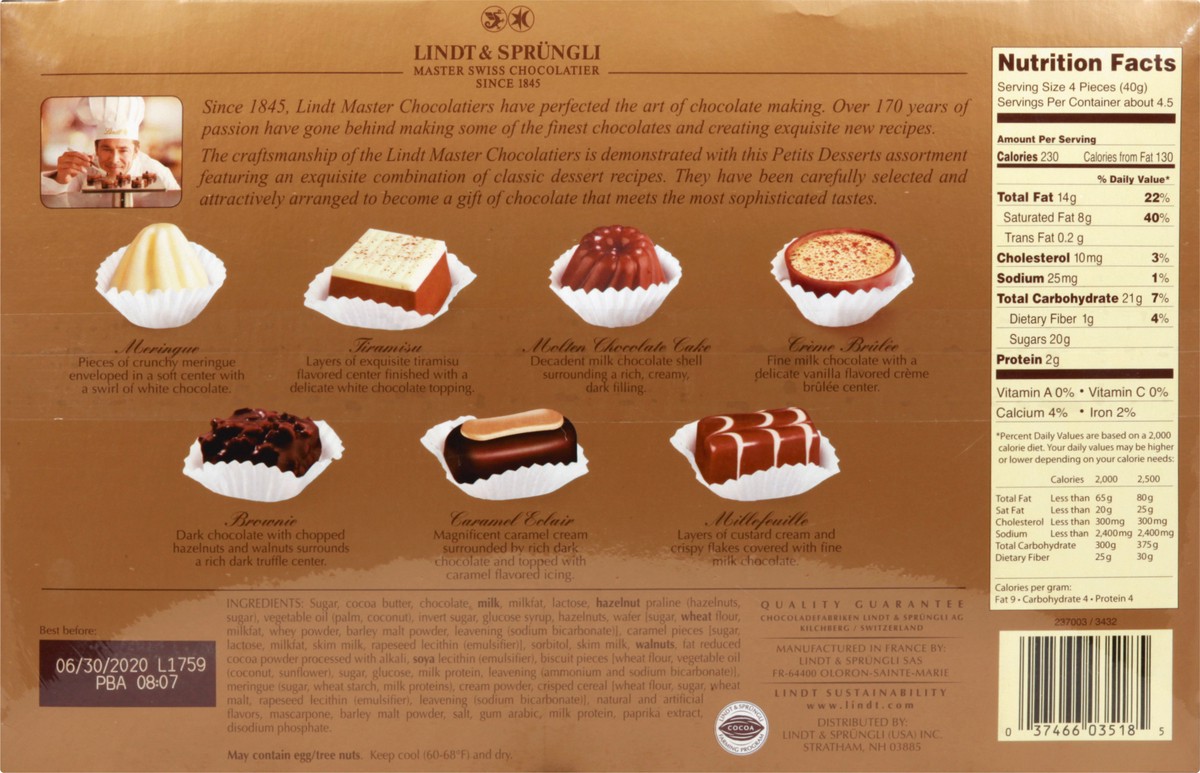 slide 9 of 13, Lindt Petits Desserts 6 oz, 6 oz