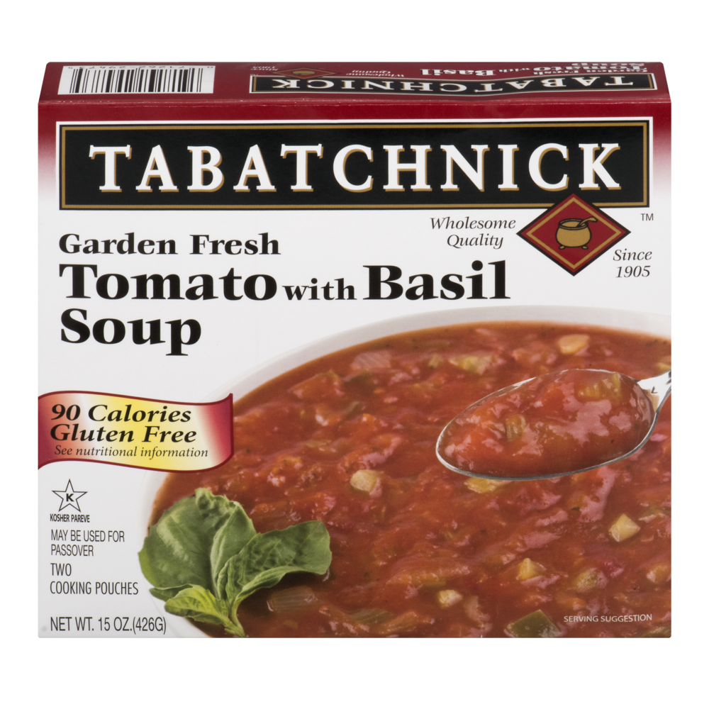 slide 1 of 1, Tabatchnick Garden Fresh Tomato Basil Soup, 15 oz