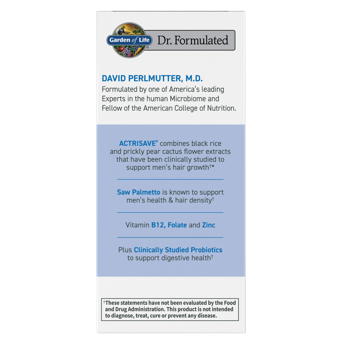 slide 2 of 6, Garden Of Life Men's Hair Growth, 30 ct