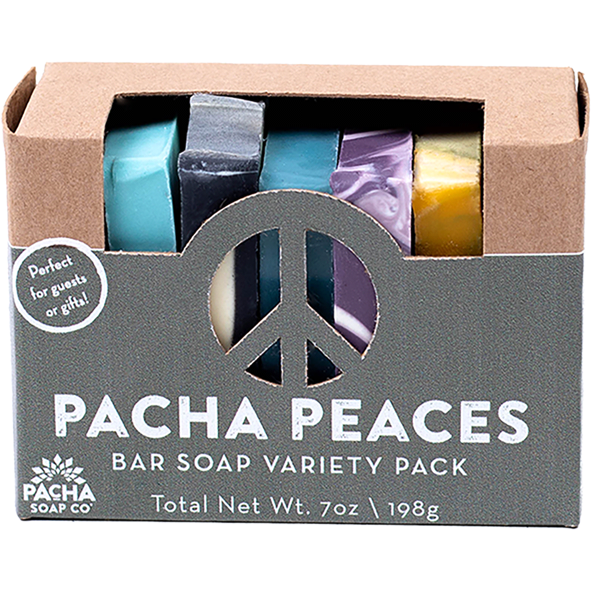 slide 1 of 21, Pacha Soap Co. Pacha Peaces Signature Scent Bar Soap Variety Pack, 7 oz