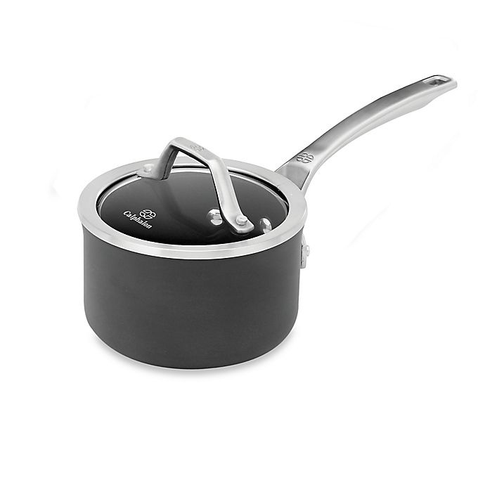 slide 1 of 1, Calphalon Signature Nonstick Covered Saucepan, 1 qt