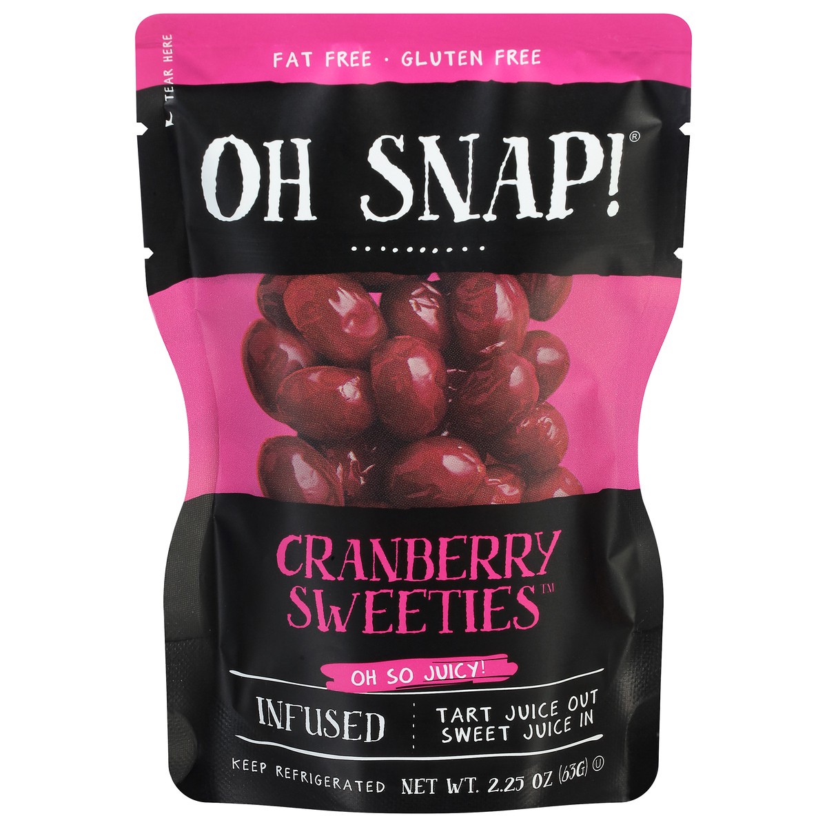 slide 1 of 9, Oh Snap! Pickling Co. Cranberry Sweeties, 2.25 oz