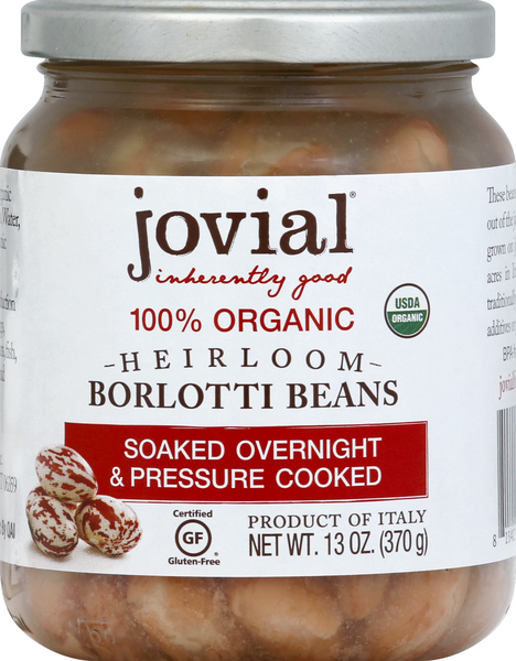 slide 1 of 1, Jovial Borlotti Beans 13 oz, 13 oz
