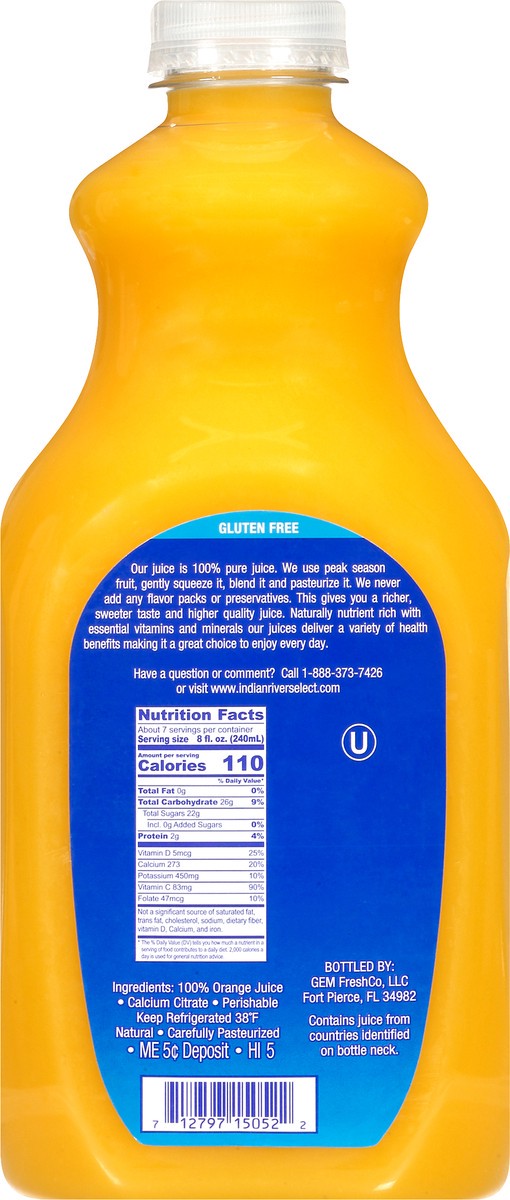 slide 8 of 13, Indian River Select Premium Orange Juice - 52 oz, 52 oz