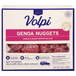 Volpi Genoa Salami Nuggets - Garlic & Black Pepper, 6 oz