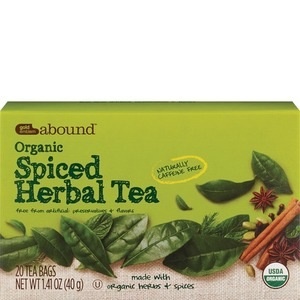 slide 1 of 1, CVS Gold Emblem Abound Organic Spiced Herbal Tea, 20 ct