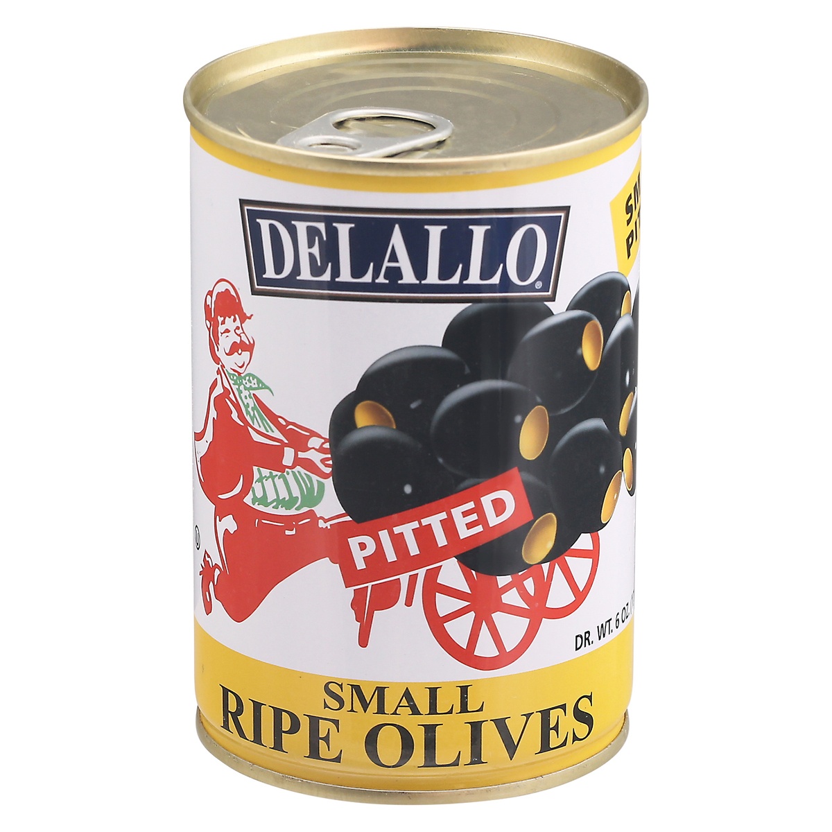 slide 1 of 1, DeLallo Small Pitted Ripe Olives, 6 oz