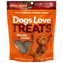 Birdie And Louie Jerky Strips Dog Treat Berry Delight Chicken