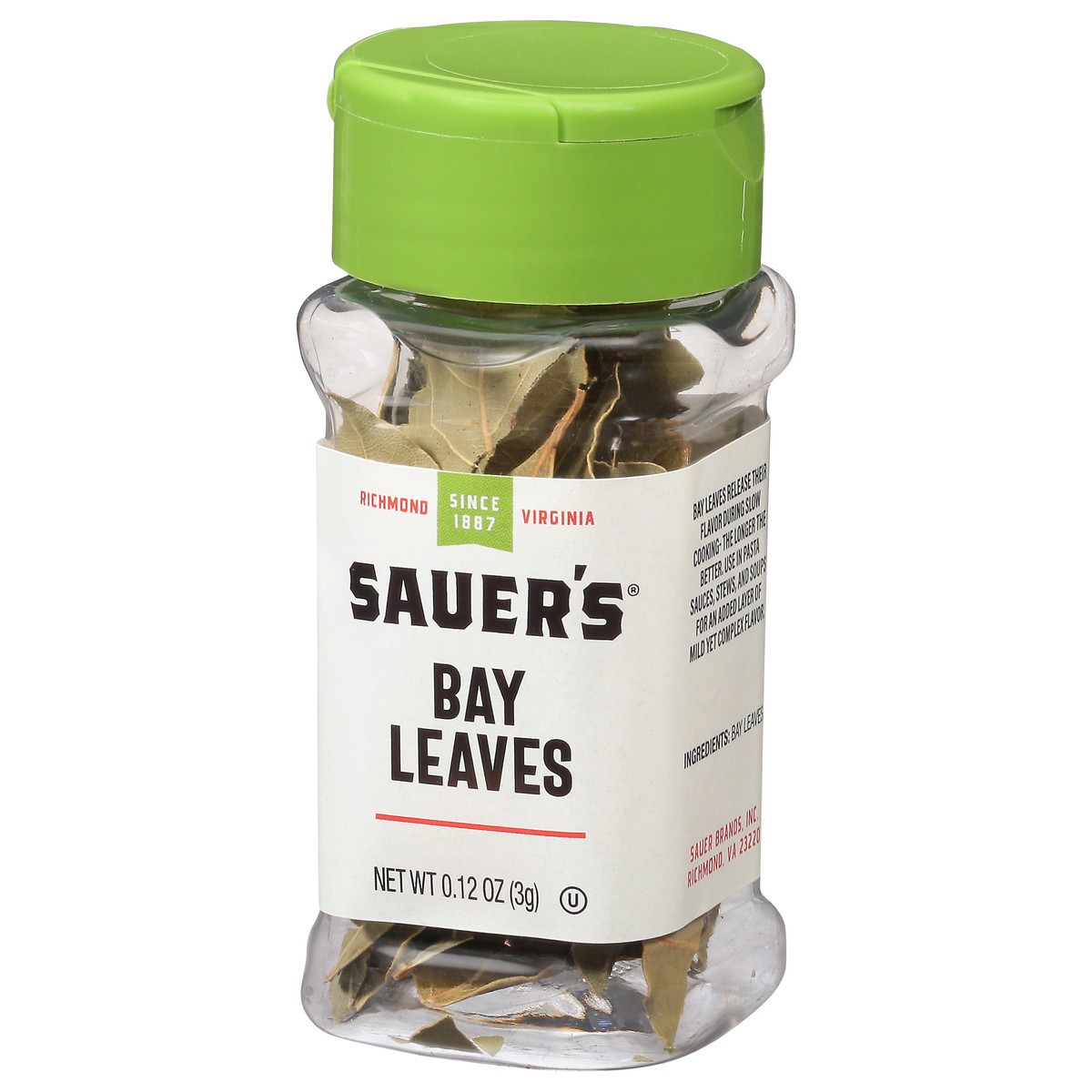 slide 11 of 13, Sauer's Bay Leaves 0.12 oz, 0.12 oz