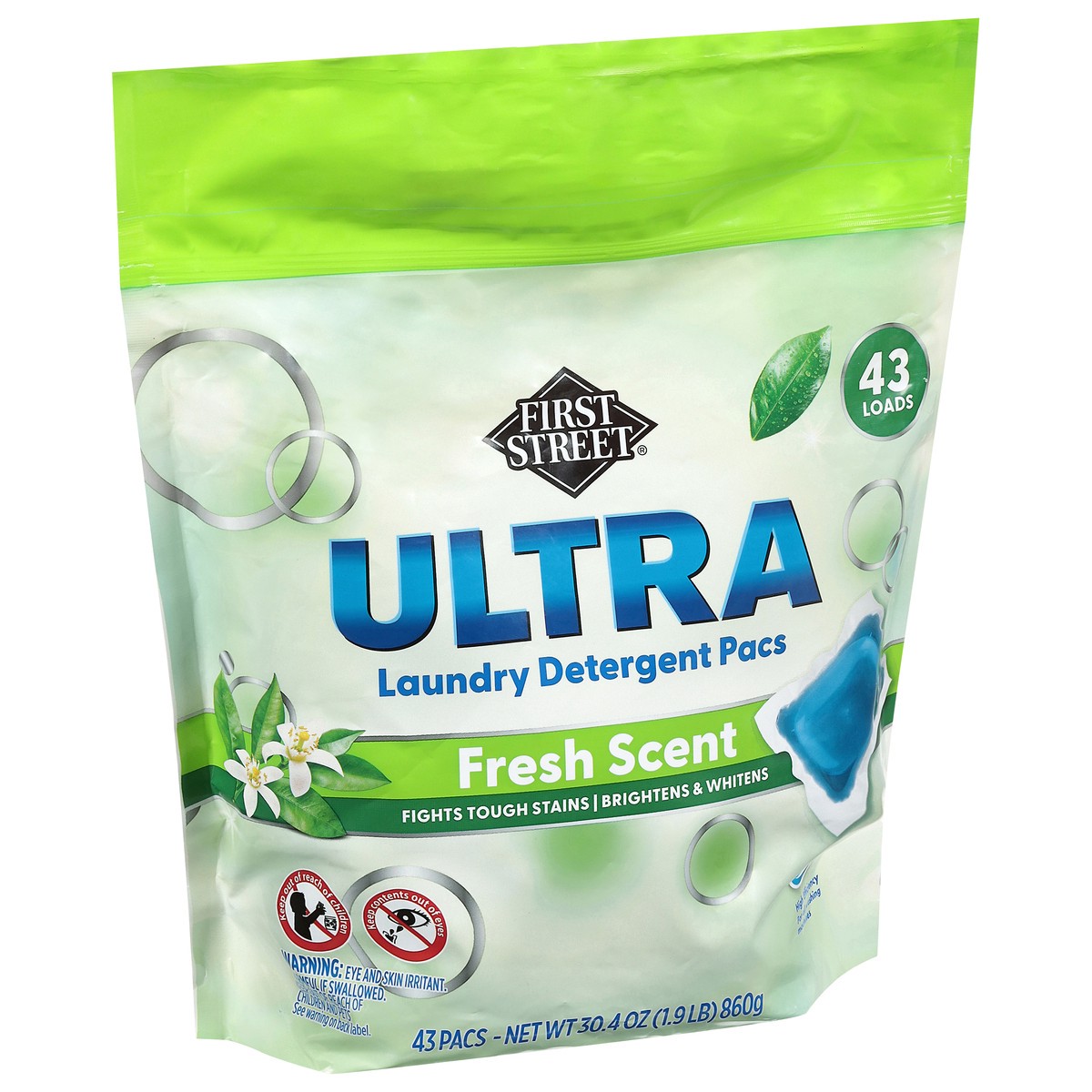 slide 2 of 4, First Street Fs Street Ultra Laundry Detergent Pacs, 43 ct