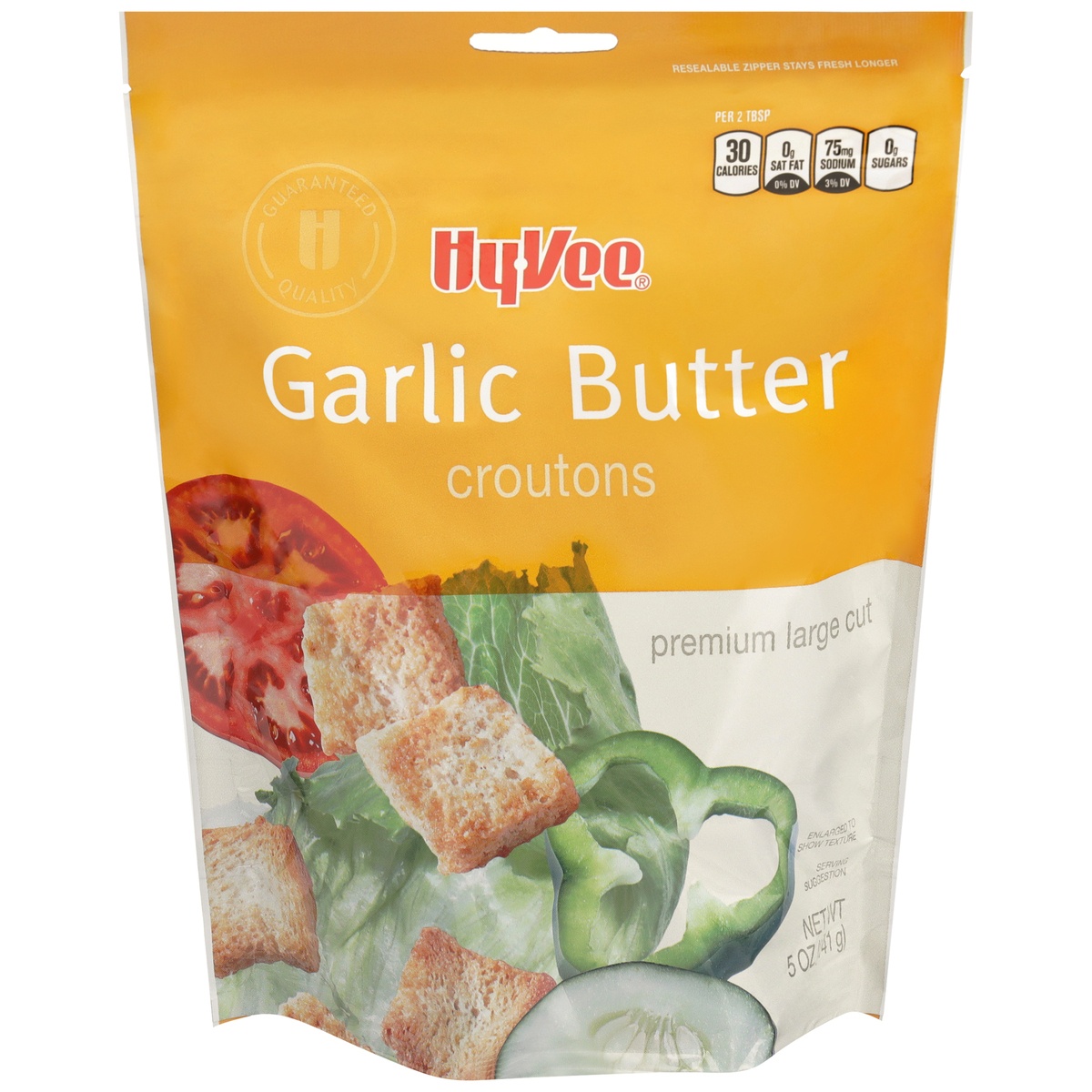 slide 1 of 1, Hy-vee Garlic Butter Croutons, 5 oz
