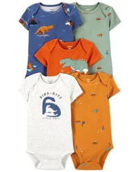 Carter's Carters Baby 5-Pack Short-Sleeve Bodysuits Multi 24M