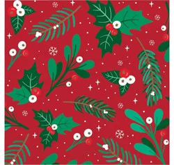 Party Creations Holiday Greenery Lunch Napkins
