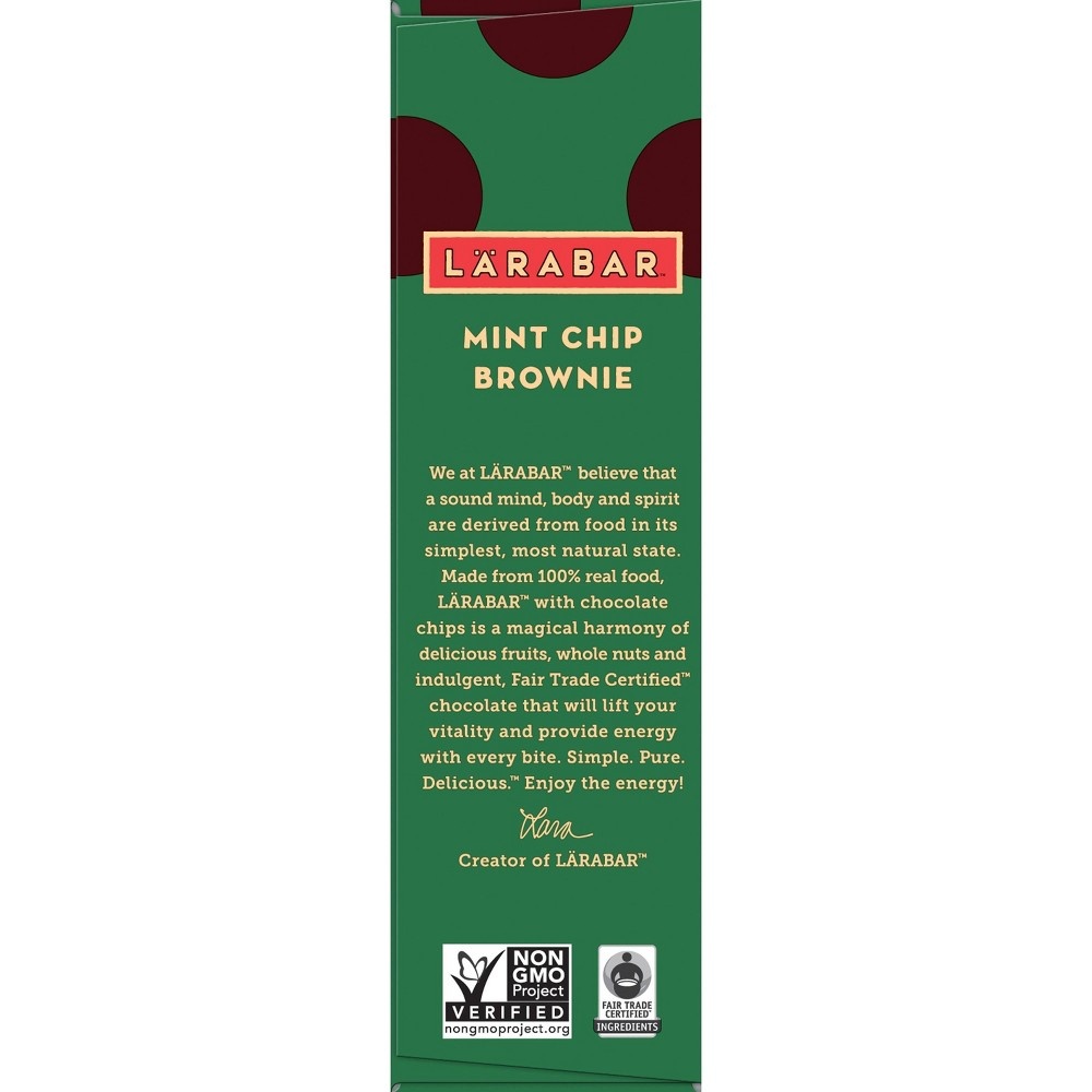 slide 3 of 3, LÄRABAR Mint Chip Brownie Energy Bars, 5 ct