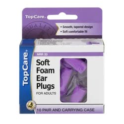 TopCare Health Soft Foam Ear Plugs 1 Set